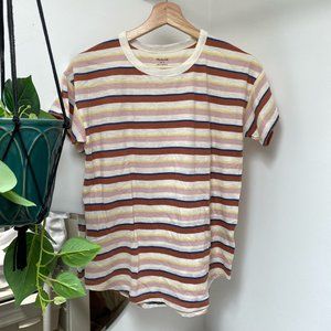 SOLD Madewell Casual Multicolored Striped Tee